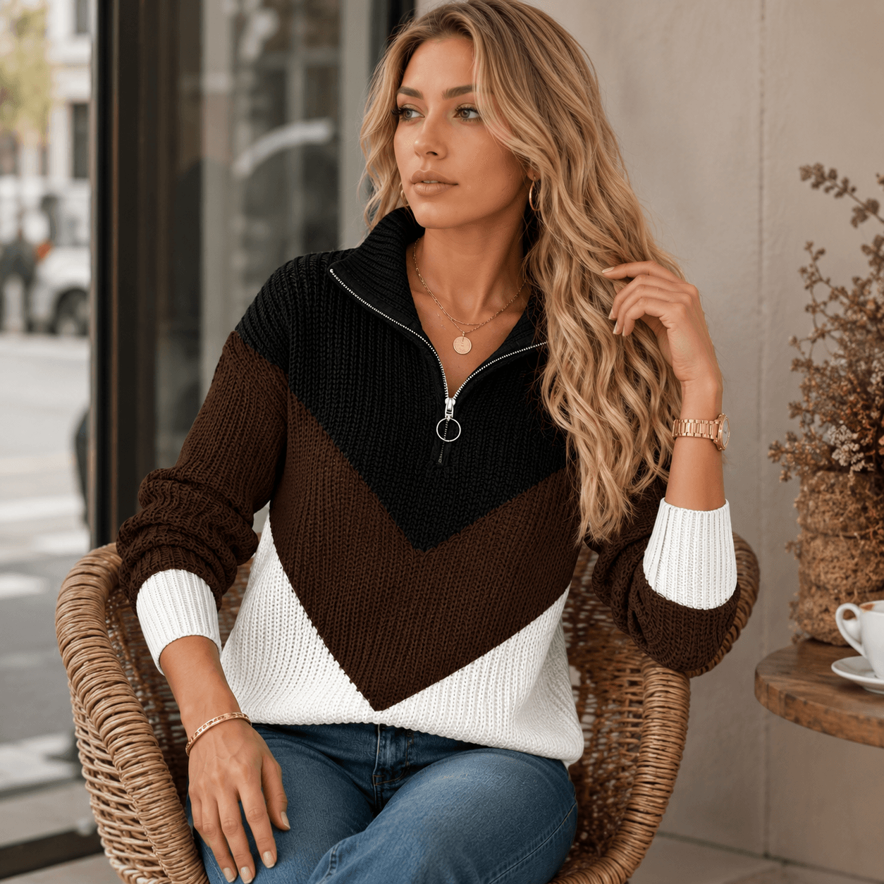 Laura – Jersey Con Cremallera