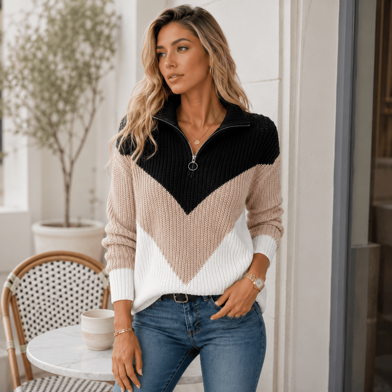 Laura – Jersey Con Cremallera