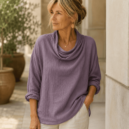 Hellen - Elegante Blusa De Manga Larga