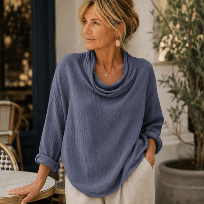 Hellen - Elegante Blusa De Manga Larga