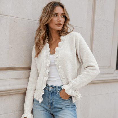 Hanifa - Elegante Cárdigan De Punto Con Botones