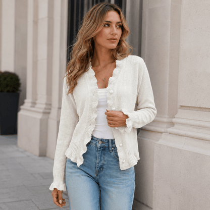 Hanifa - Elegante Cárdigan De Punto Con Botones