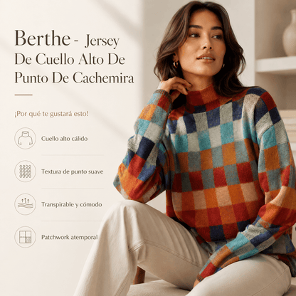 Berthe - Jersey De Cuello Alto De Punto De Cachemira
