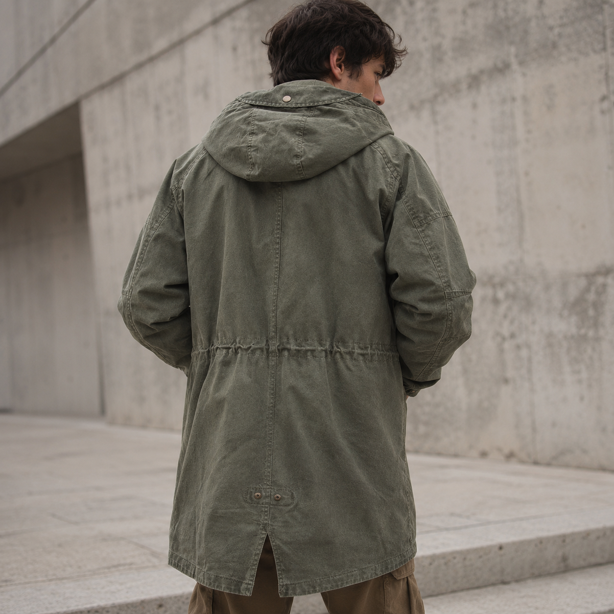 Ragnar - Chaqueta Con Capucha De Estilo Militar Vintage