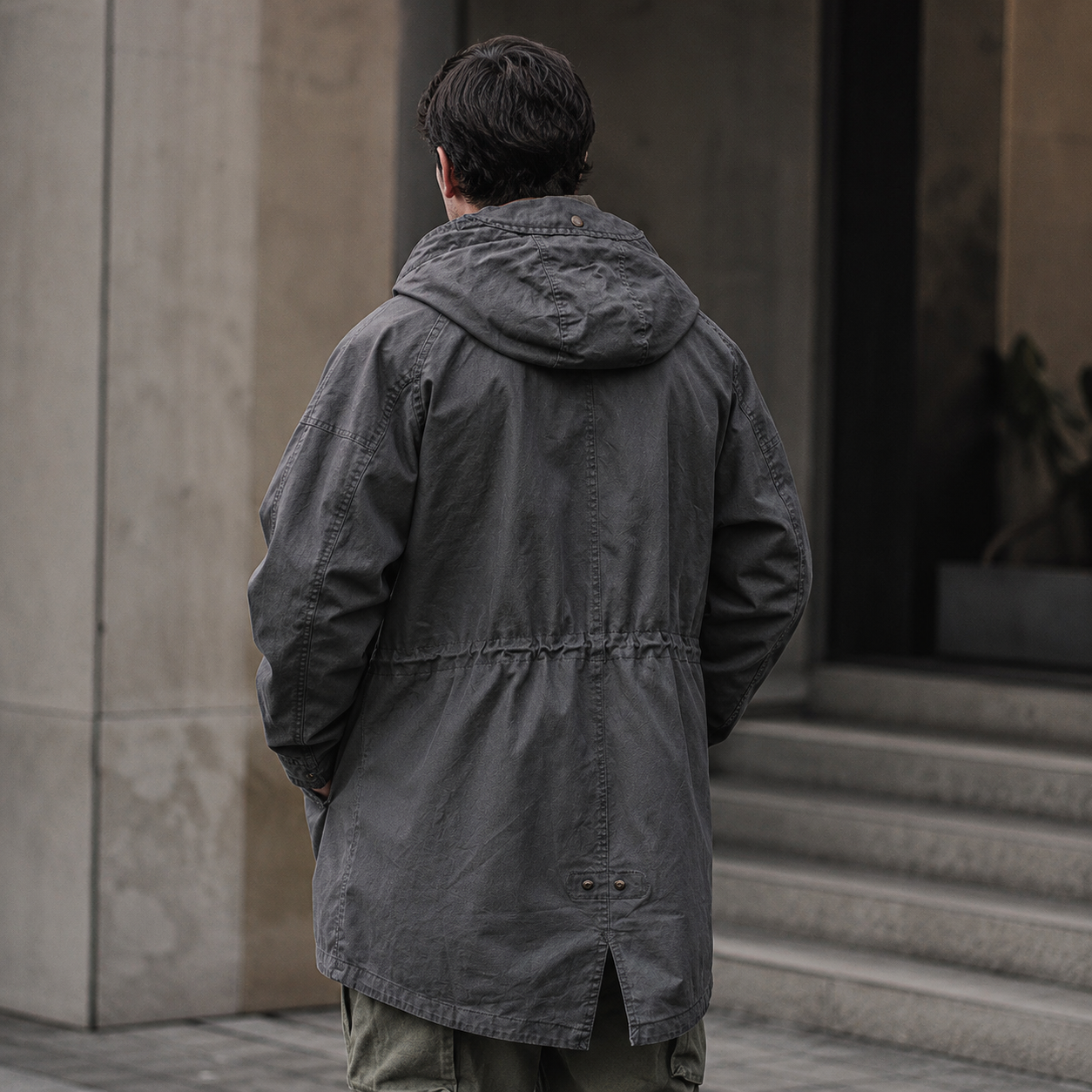 Ragnar - Chaqueta Con Capucha De Estilo Militar Vintage