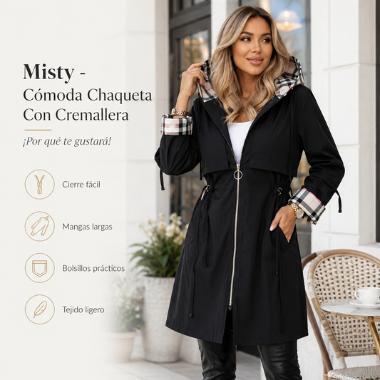 Misty - Cómoda Chaqueta Con Cremallera