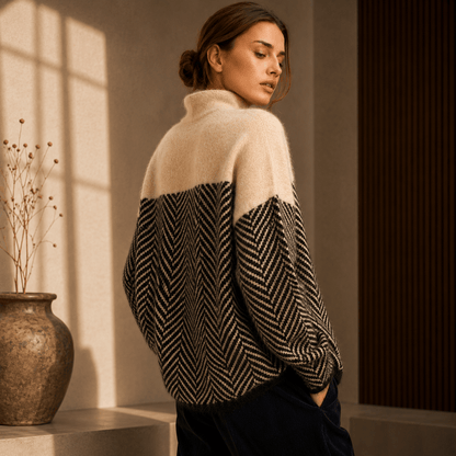 Elodie | Jersey de cuello alto de algodón