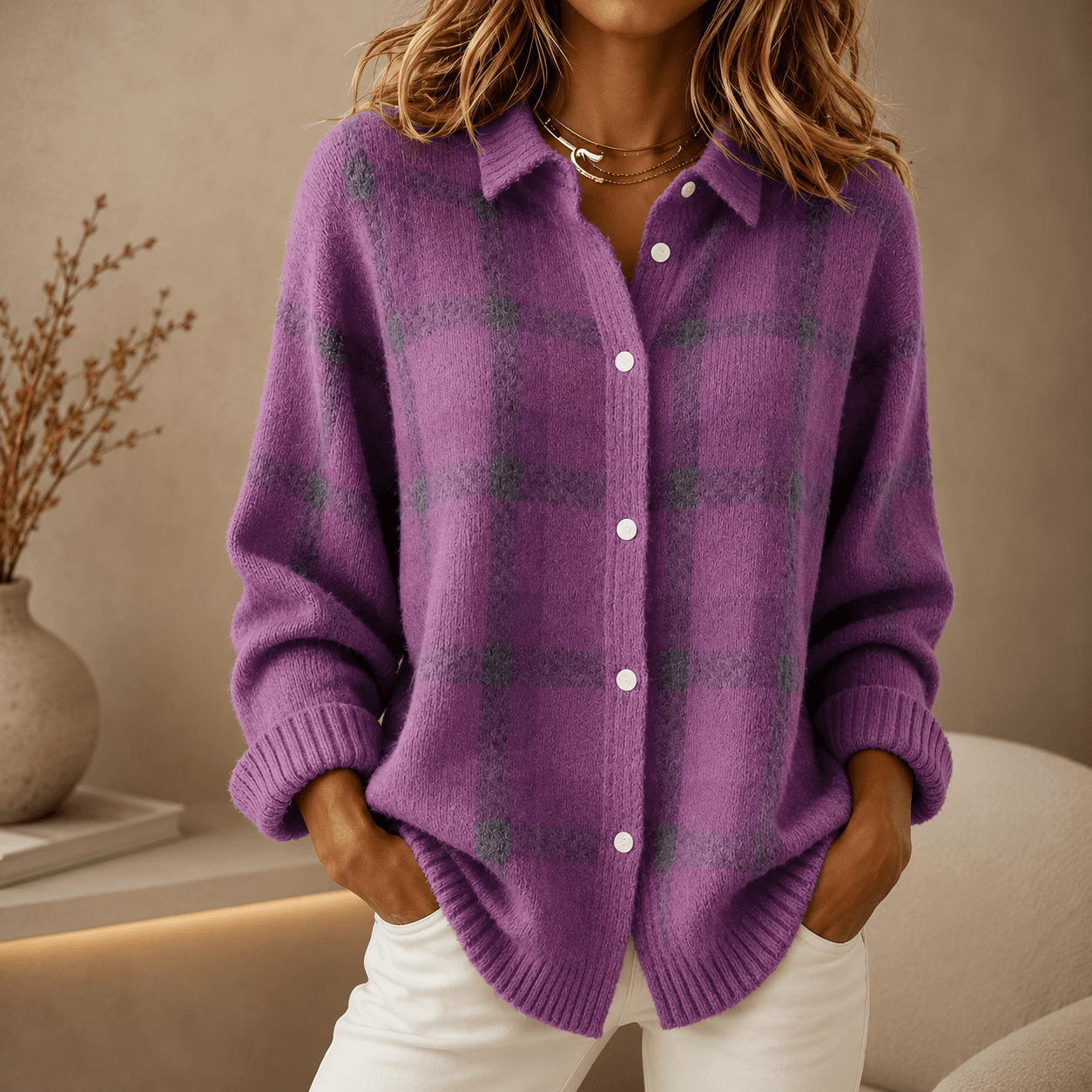 Tesa™ | Chaqueta de Punto con Botones