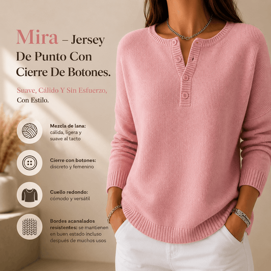 Mira – Jersey De Punto Con Cierre De Botones