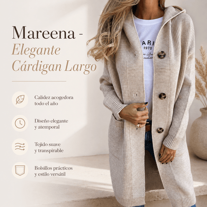 Mareena - Elegante Cárdigan Largo