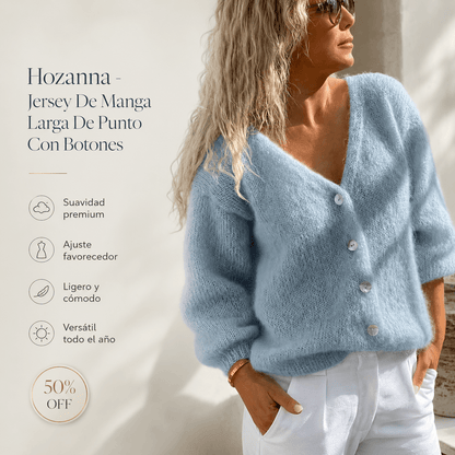 Hozanna - Jersey De Manga Larga De Punto Con Botones