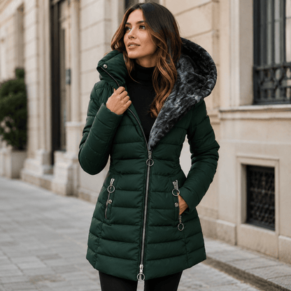 Kori™ | Abrigo Acolchado de Invierno con Capucha