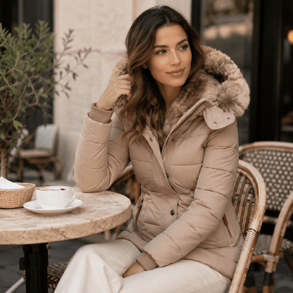 Aniek | Abrigo de invierno cálido con suave forro de piel