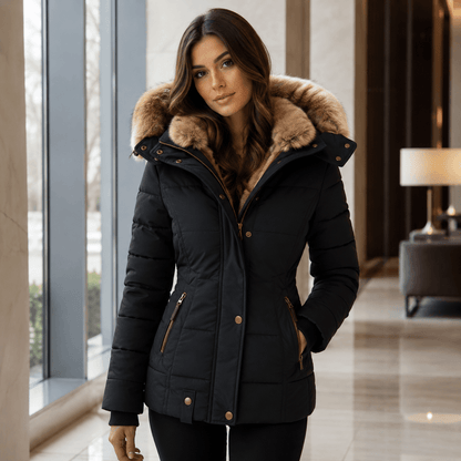 Aniek | Abrigo de invierno cálido con suave forro de piel