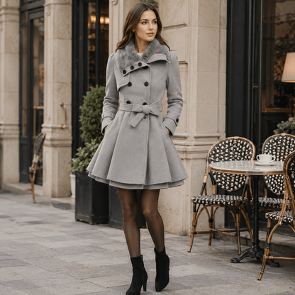 Naia | Abrigo De Invierno A Medida Con Cuello De Piel