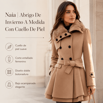 Naia | Abrigo De Invierno A Medida Con Cuello De Piel