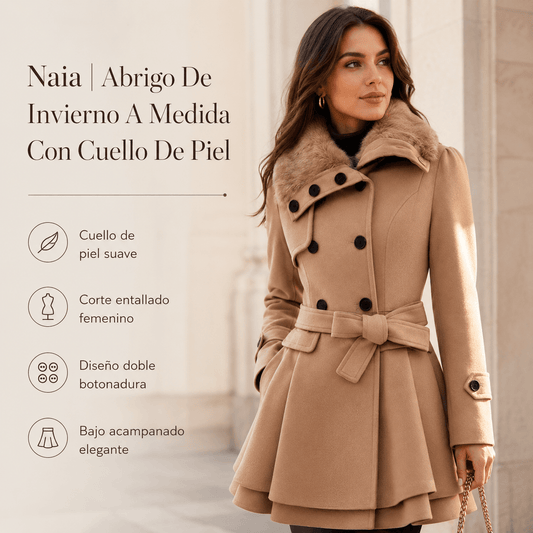 Naia | Abrigo De Invierno A Medida Con Cuello De Piel